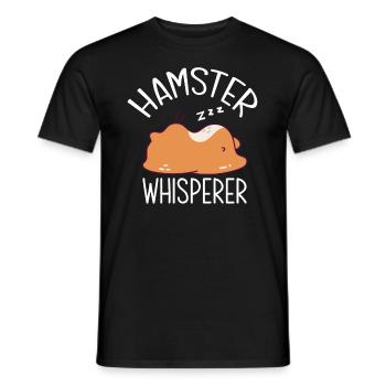 Funny Hamster Gift - Men's T-Shirt - black - Front - AI Model Male 178 light (178cm)