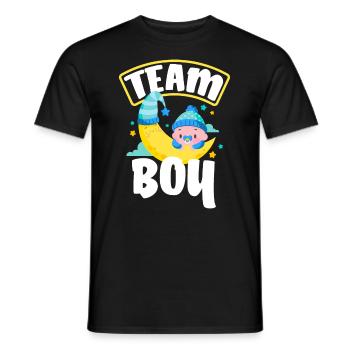 Team Boy Young Gender Reveal Party - Men's T-Shirt - black - Front - AI Model Male 178 light (178cm)