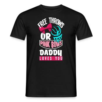 Le genre rose ou bleu révèle Baby Party Papa - T-shirt homme - noir - Devant - AI Model Male 178 light (178cm)