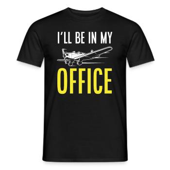 Flugzeug Luftfahrt Pilot Lustiges Piloten Geschenk - Männer T-Shirt - Schwarz - Vorne - AI Model Male 178 light (178cm)
