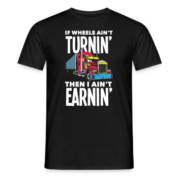 Truck Driver Trucker Truck Driver Driver - Men's T-Shirt - black - Front - AI Model Male 178 light (178cm)