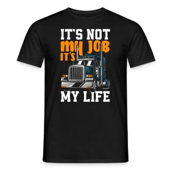 Truck Driver Trucker Truck Driver Driver - Men's T-Shirt - black - Front - AI Model Male 178 light (178cm)
