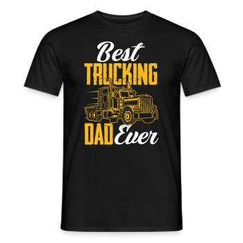 Truck Driver Trucker Truck Driver Driver - Men's T-Shirt - black - Front - AI Model Male 178 light (178cm)