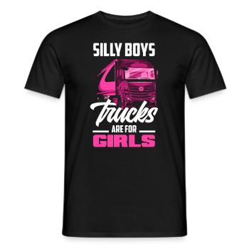 Truck Driver Trucker Truck Driver Driver - Men's T-Shirt - black - Front - AI Model Male 178 light (178cm)