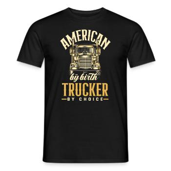 Truck Driver Trucker Truck Driver Driver - Men's T-Shirt - black - Front - AI Model Male 178 light (178cm)