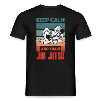 Jiu Jitsu Jiu Jitsu Jiu Jitsu - T-shirt homme - noir - Devant - AI Model Male 178 light (178cm)