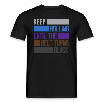 Jiu Jitsu Jiu Jitsu Jiu Jitsu - T-shirt homme - noir - Devant - AI Model Male 178 light (178cm)