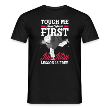 Jiu Jitsu Jiu Jitsu Jiu Jitsu - T-shirt homme - noir - Devant - AI Model Male 178 light (178cm)