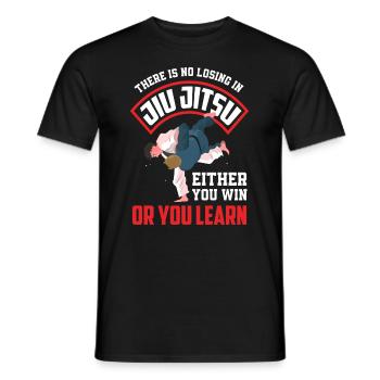Jiu Jitsu Jiu Jitsu Jiu Jitsu - T-shirt homme - noir - Devant - AI Model Male 178 light (178cm)