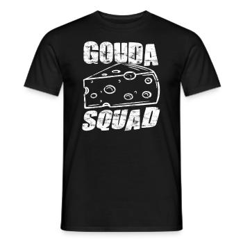 Amateurs de fromage - Funny Gouda Squad - T-shirt homme - noir - Devant - AI Model Male 178 light (178cm)