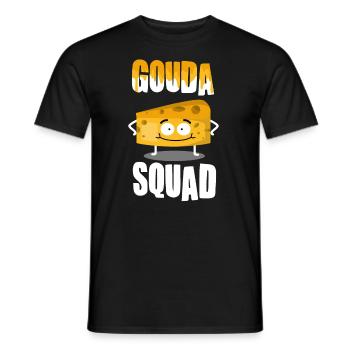 Amateurs de fromage - Funny Gouda Squad - T-shirt homme - noir - Devant - AI Model Male 178 light (178cm)