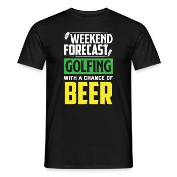 Lustiges Golfen Golf Golfer Geschenk - Männer T-Shirt - Schwarz - Vorne - AI Model Male 178 light (178cm)