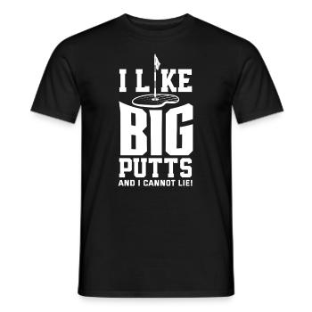 Fun Golf Golf Golfer Gift - Men's T-Shirt - black - Front - AI Model Male 178 light (178cm)