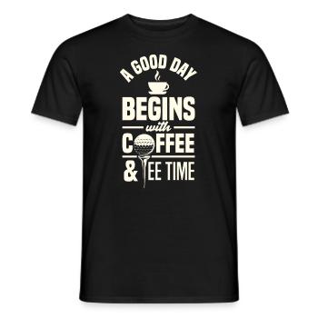 Fun Golf Golf Golfer Gift - Men's T-Shirt - black - Front - AI Model Male 178 light (178cm)