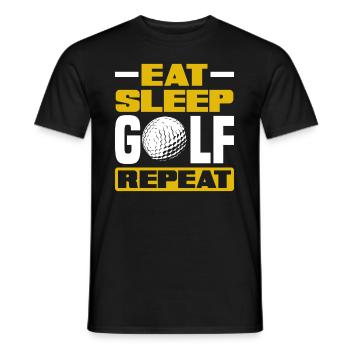 Lustiges Golfen Golf Golfer Geschenk - Männer T-Shirt - Schwarz - Vorne - AI Model Male 178 light (178cm)