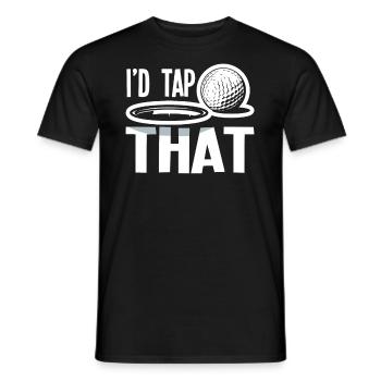 Fun Golf Golf Golfer Gift - Men's T-Shirt - black - Front - AI Model Male 178 light (178cm)