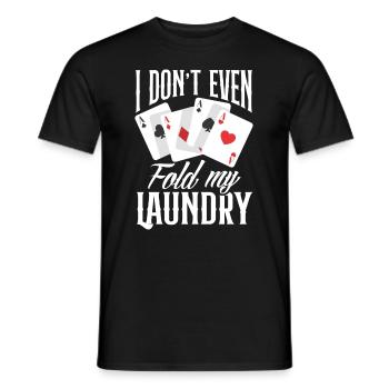 Joueur de poker Joueur de poker Cadeau de poker - T-shirt homme - noir - Devant - AI Model Male 178 light (178cm)
