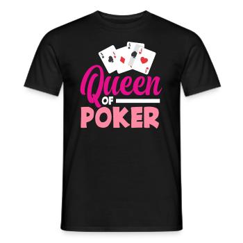 Joueur de poker Joueur de poker Cadeau de poker - T-shirt homme - noir - Devant - AI Model Male 178 light (178cm)