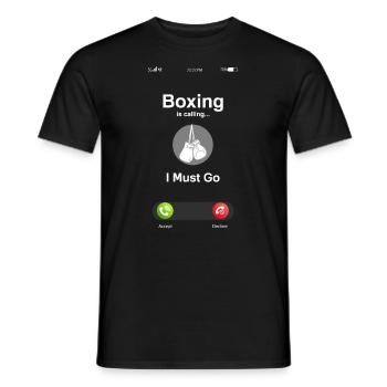 Lustiges Boxen Boxer Geschenk - Männer T-Shirt - Schwarz - Vorne - AI Model Male 178 light (178cm)