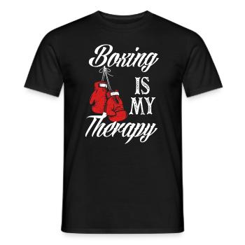 Drôle de boxer de boxe cadeau - T-shirt homme - noir - Devant - AI Model Male 178 light (178cm)