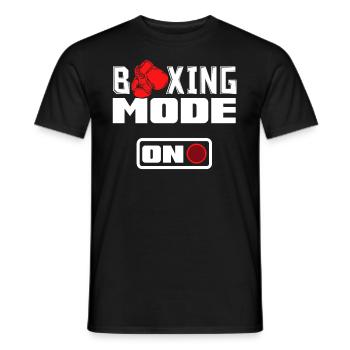 Lustiges Boxen Boxer Geschenk - Männer T-Shirt - Schwarz - Vorne - AI Model Male 178 light (178cm)