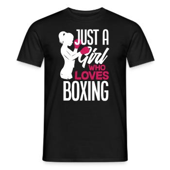 Lustiges Boxen Boxer Geschenk - Männer T-Shirt - Schwarz - Vorne - AI Model Male 178 light (178cm)