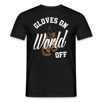 Lustiges Boxen Boxer Geschenk - Männer T-Shirt - Schwarz - Vorne - AI Model Male 178 light (178cm)