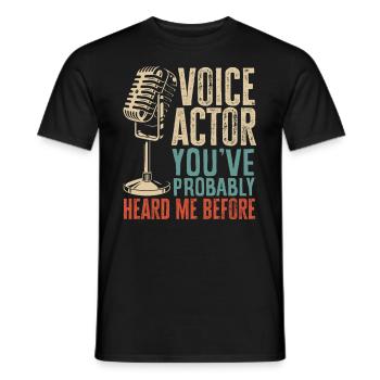 Drôle d’acteur Actrice Cadeau - T-shirt homme - noir - Devant - AI Model Male 178 light (178cm)