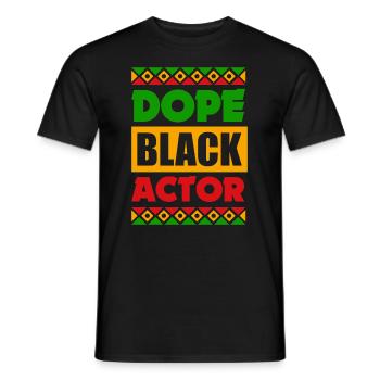 Drôle d’acteur Actrice Cadeau - T-shirt homme - noir - Devant - AI Model Male 178 light (178cm)