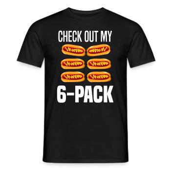 Hot Dog Hot Dogs Liebhaber Geschenk - Männer T-Shirt - Schwarz - Vorne - AI Model Male 178 light (178cm)