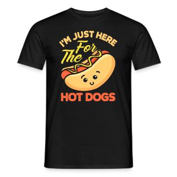 Hot Dog Hot Dogs Liebhaber Geschenk - Männer T-Shirt - Schwarz - Vorne - AI Model Male 178 light (178cm)