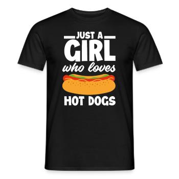 Hot Dog Hot Dogs Liebhaber Geschenk - Männer T-Shirt - Schwarz - Vorne - AI Model Male 178 light (178cm)