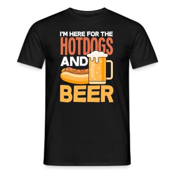 Hot Dog Hot Dogs Liebhaber Geschenk - Männer T-Shirt - Schwarz - Vorne - AI Model Male 178 light (178cm)