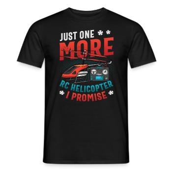 Only one more Rc helicopter, I promise. - Men's T-Shirt - black - Front - AI Model Male 178 light (178cm)