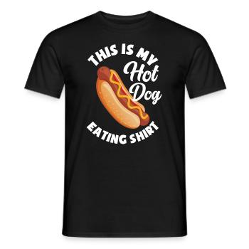 Hot Dog Hot Dogs Liebhaber Geschenk - Männer T-Shirt - Schwarz - Vorne - AI Model Male 178 light (178cm)