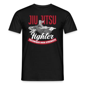 Jiu Jitsu Jiu Jitsu Jiu Jitsu - Men's T-Shirt - black - Front - AI Model Male 178 light (178cm)