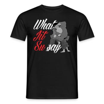 Jiu Jitsu Jiu Jitsu Jiu Jitsu - T-shirt homme - noir - Devant - AI Model Male 178 light (178cm)