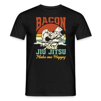 Jiu Jitsu Jiu Jitsu Jiu Jitsu - T-shirt homme - noir - Devant - AI Model Male 178 light (178cm)