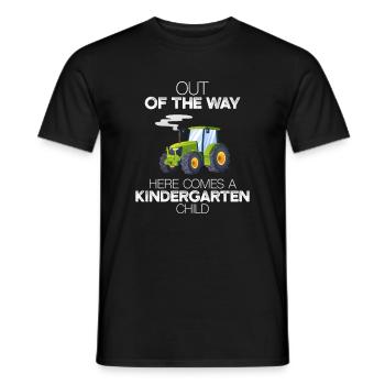 Hors du chemin voici un enfant de maternelle Tra - T-shirt homme - noir - Devant - AI Model Male 178 light (178cm)