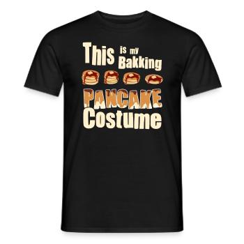 Costume de cuisson de crêpes - Crêpe drôle - T-shirt homme - noir - Devant - AI Model Male 178 light (178cm)