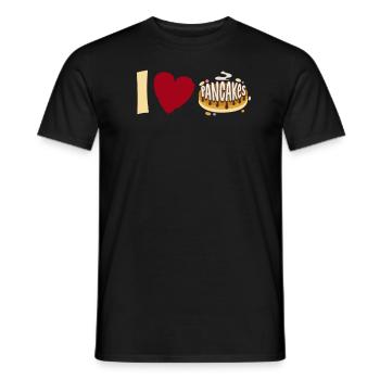 J’aime les crêpes - Funny Pancake - T-shirt homme - noir - Devant - AI Model Male 178 light (178cm)