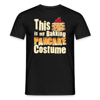 Costume de cuisson de crêpes - Crêpe drôle - T-shirt homme - noir - Devant - AI Model Male 178 light (178cm)