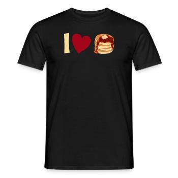 J’aime les crêpes - Funny Pancake - T-shirt homme - noir - Devant - AI Model Male 178 light (178cm)