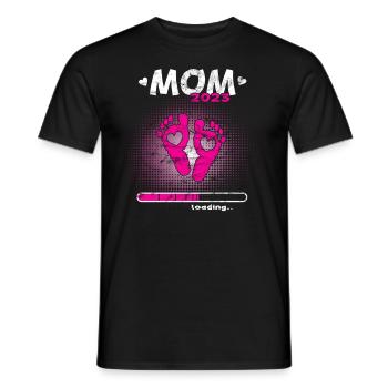 Grossesse Garçon ou Fille 2023 - T-shirt homme - noir - Devant - AI Model Male 178 light (178cm)