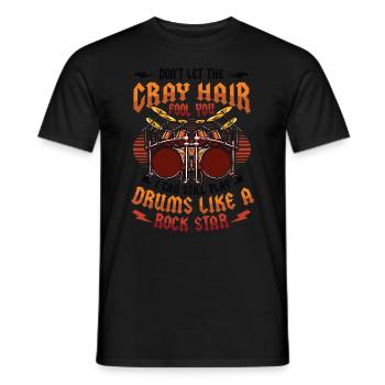Graue Haare Täuschen Einen Alten Mann. - Männer T-Shirt - Schwarz - Vorne - AI Model Male 178 light (178cm)