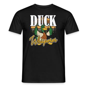 Duck Whisperer Entenjagd - Männer T-Shirt - Schwarz - Vorne - AI Model Male 178 light (178cm)