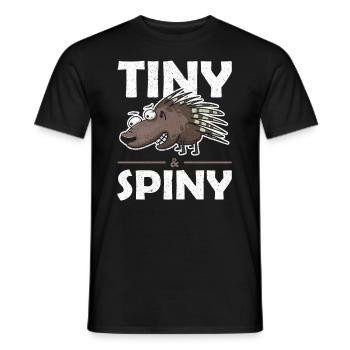 Stachlige Nagetier Tiny and Spiny Stachelschwein - Männer T-Shirt - Schwarz - Vorne - AI Model Male 178 light (178cm)