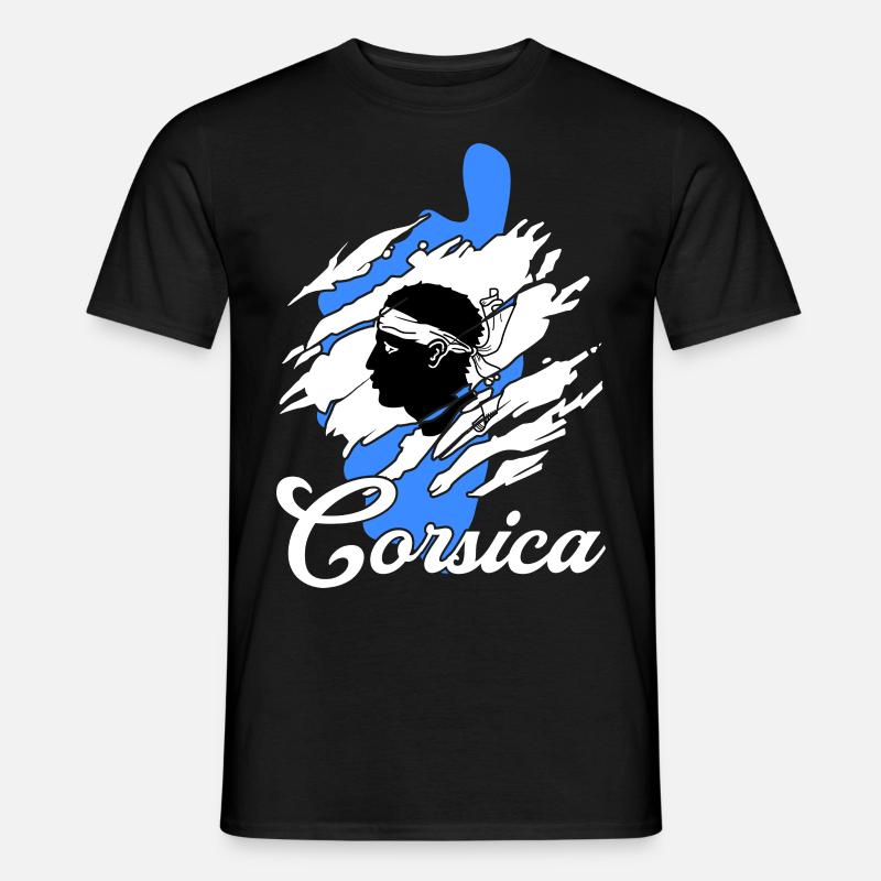 Korsika Insel - Männer T-Shirt - Schwarz