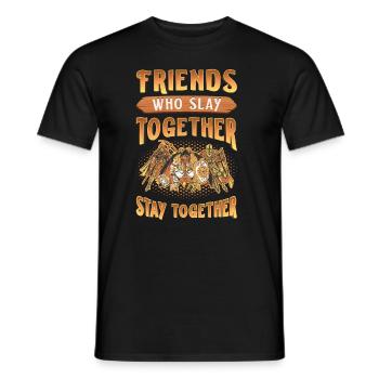 Amis, qui s’accrochent ensemble, restent ensemble Rpg - T-shirt homme - noir - Devant - AI Model Male 178 light (178cm)