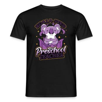 Koala-fied Koala Proud Preschool Teacher - Men's T-Shirt - black - Front - AI Model Male 178 light (178cm)